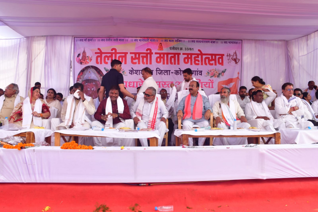रायपुर : उप मुख्यमंत्री श्री अरुण साव प्रथम तेलीन सत्ती माता महोत्सव में हुए शामिल