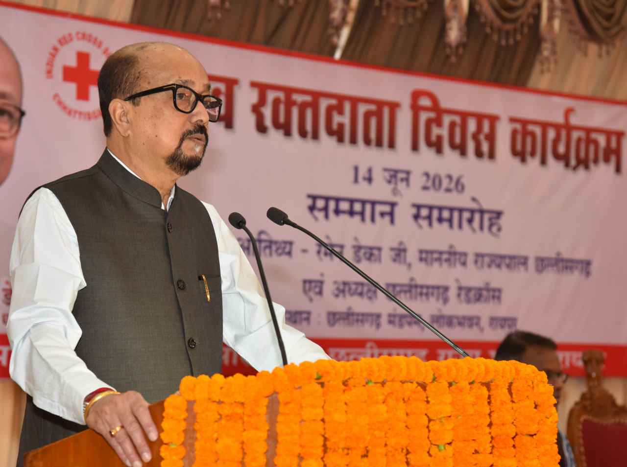 रायपुर : रक्तदान सबसे बड़ा दान, इससे बड़ी कोई सेवा नहीं – राज्यपाल श्री डेका