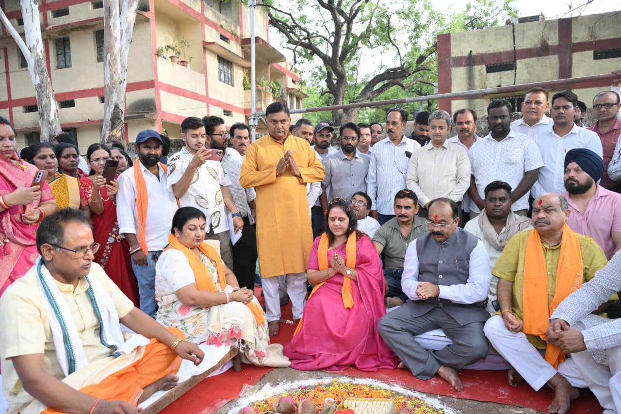 रायपुर : उप मुख्यमंत्री श्री अरुण साव ने 2500 किलोलीटर क्षमता के पानी टंकी निर्माण का किया भूमिपूजन