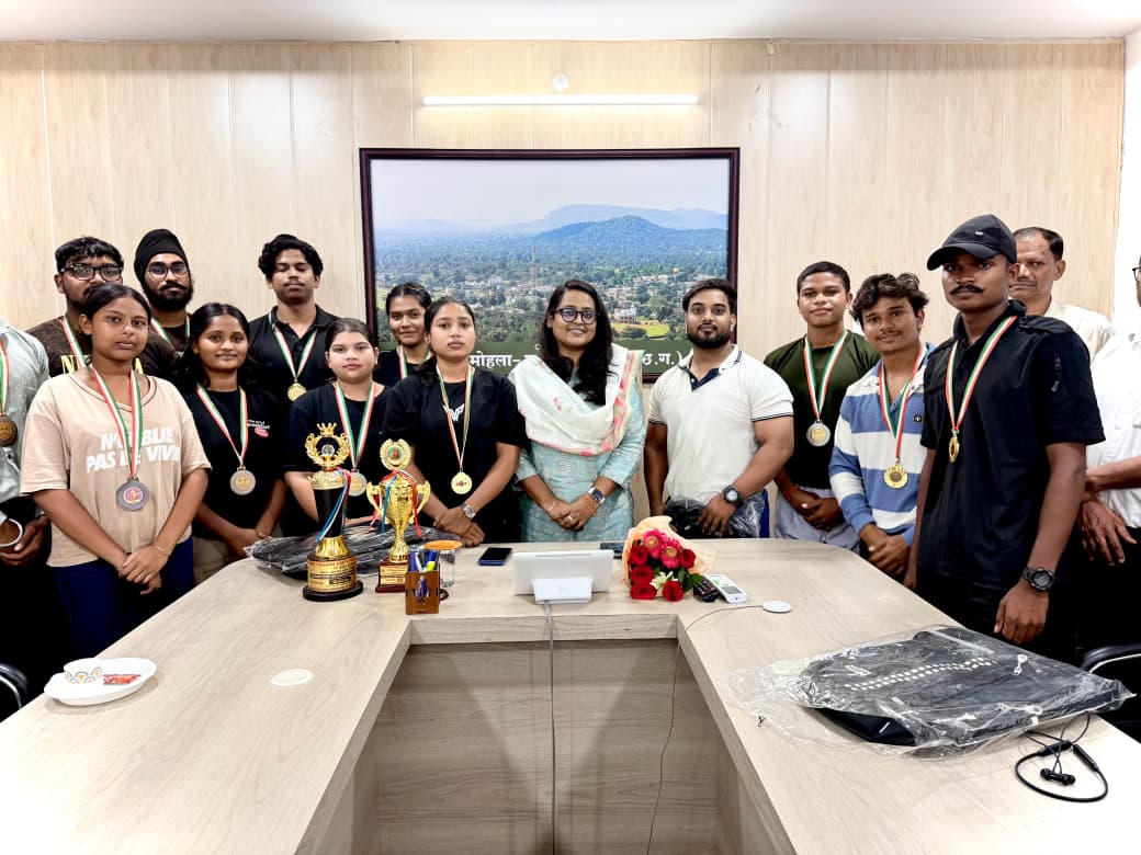 रायपुर : पावरलिफ्टिंग में छत्तीसगढ़ के खेल मंच पर चमका मोहला-मानपुर-अंबागढ़ चौकी