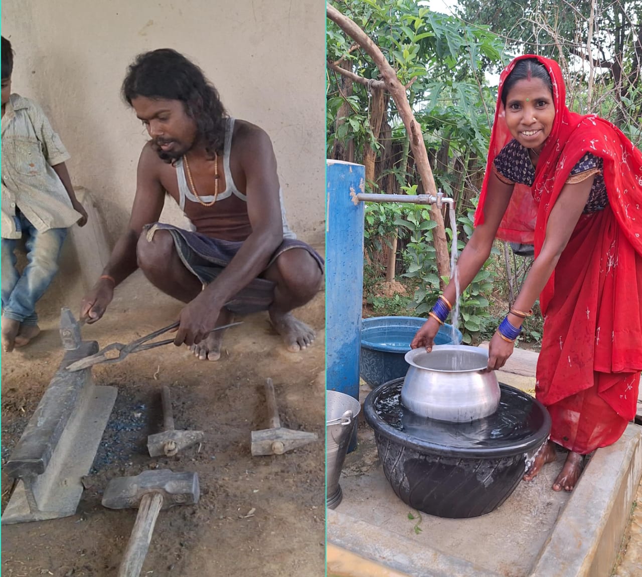 रायपुर : आग की तपिश से ज्यादा तकलीफदेह थी गर्मी में पानी की मार, अब आंगन में बहती है नल की धार